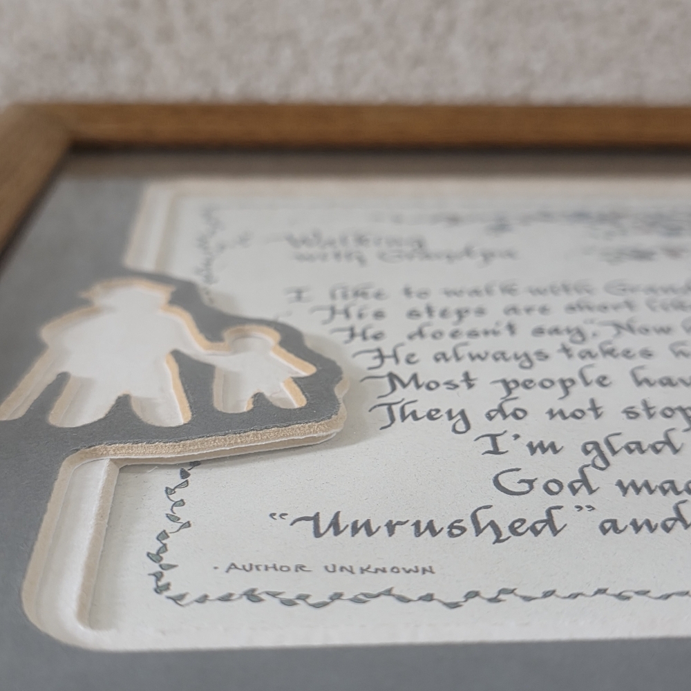 Walking With Grandpa Framed Signed Print - Picture 14 of 16